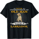 Never Underestimate An Old Man With A Labrador Retriever Lab T-Shirt - T-Shirt | Black