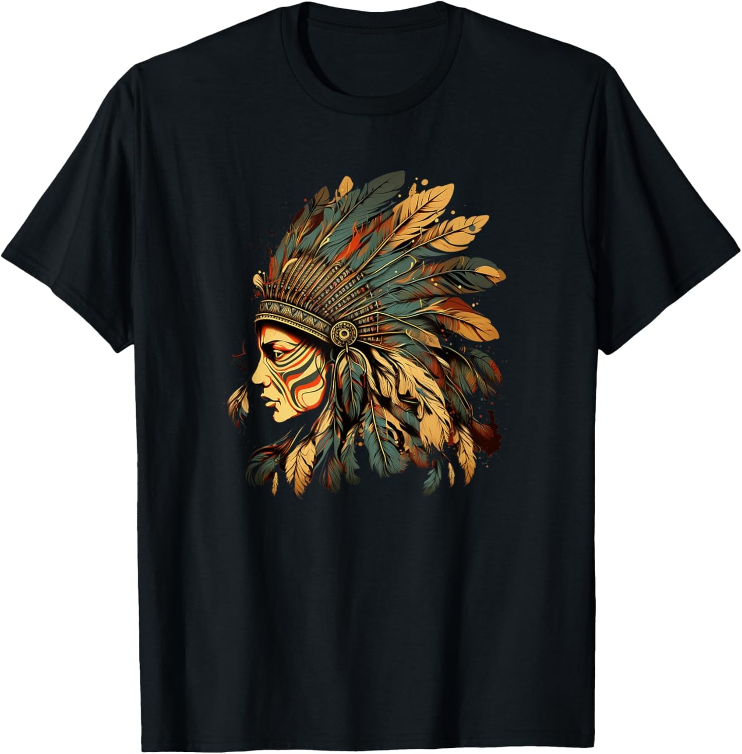 Native American Dreamcatcher Indian Design T-Shirt - T-Shirt | Black