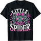 Kids Little Sassy Spider Girls Cute Spider Halloween Decor T-Shirt - T-Shirt | Black