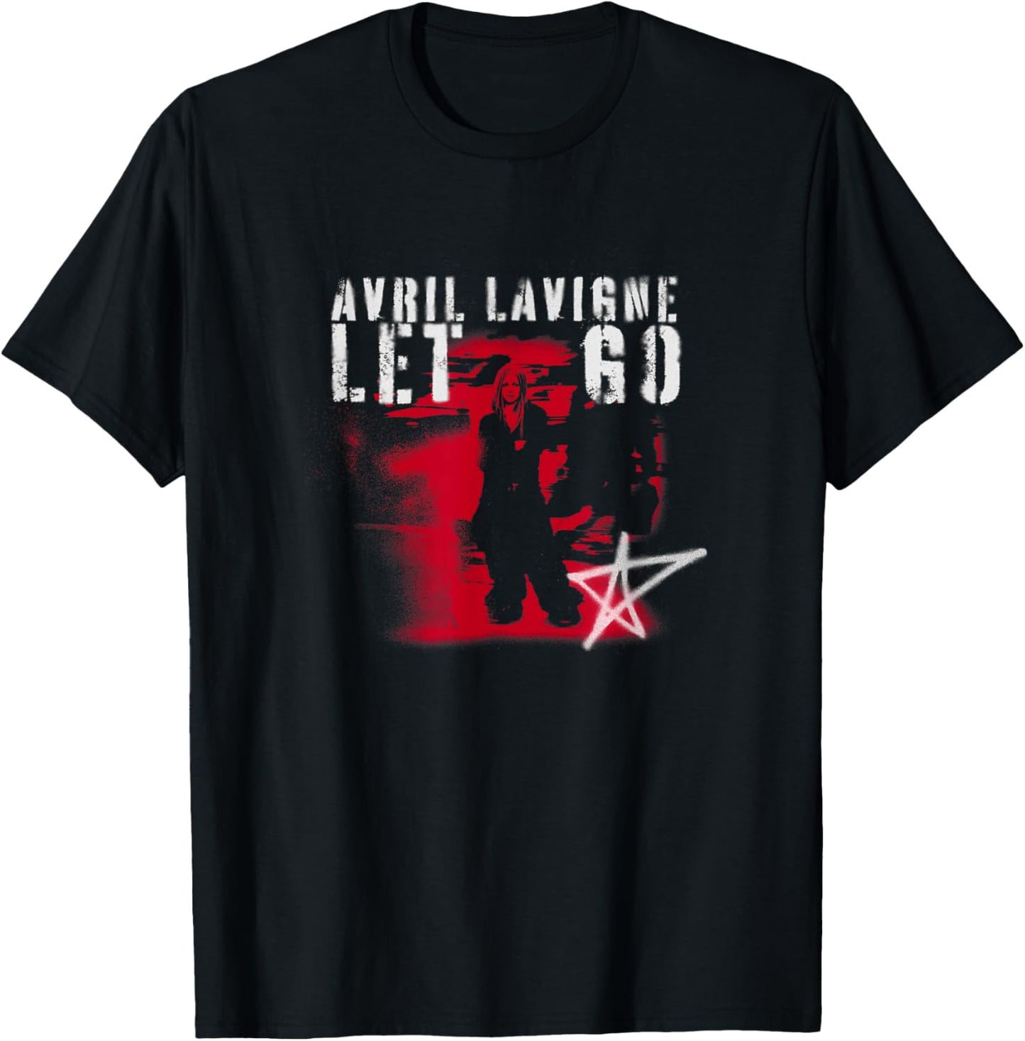 Official Avril Lavigne Let Go Spraypaint T-Shirt - T-Shirt | Black