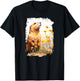 Prairie dog Flower Butterfly T-Shirt - T-Shirt | Black