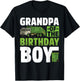 Grandpa Recycling Trash Garbage Truck Birthday Boy T-Shirt - T-Shirt | Black