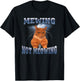 Mewing Not Meowing Funny T-Shirt - T-Shirt | Black