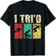 I Tri'd - Retro Vintage Triathlon Triathlete Swim Run Bike T-Shirt - T-Shirt | Black