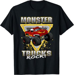 Monster Trucks Rock T-Shirt - T-Shirt | Black
