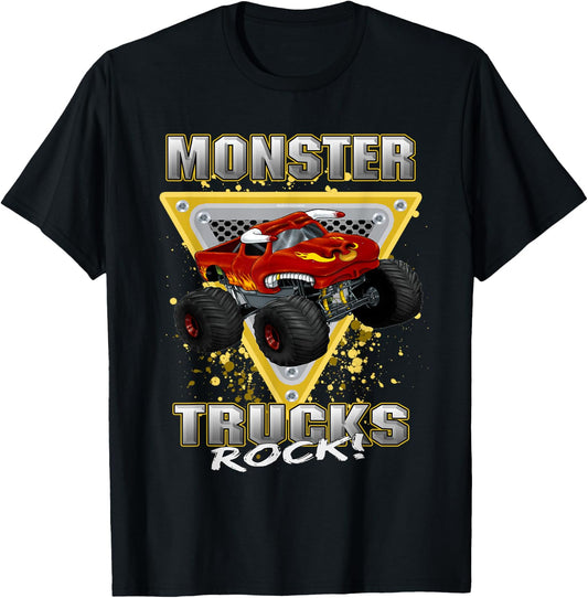 Monster Trucks Rock T-Shirt - T-Shirt | Black