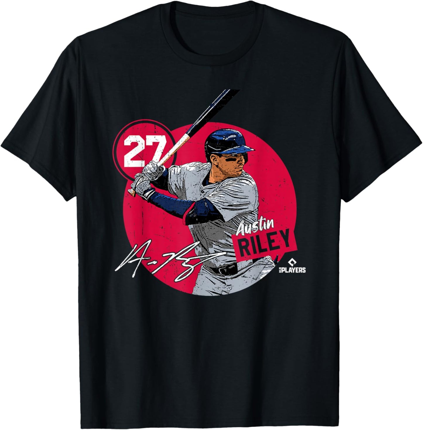 Austin Riley | Atlanta Baseball MLB Players | MLBRIL4047 T-Shirt - T-Shirt | Black