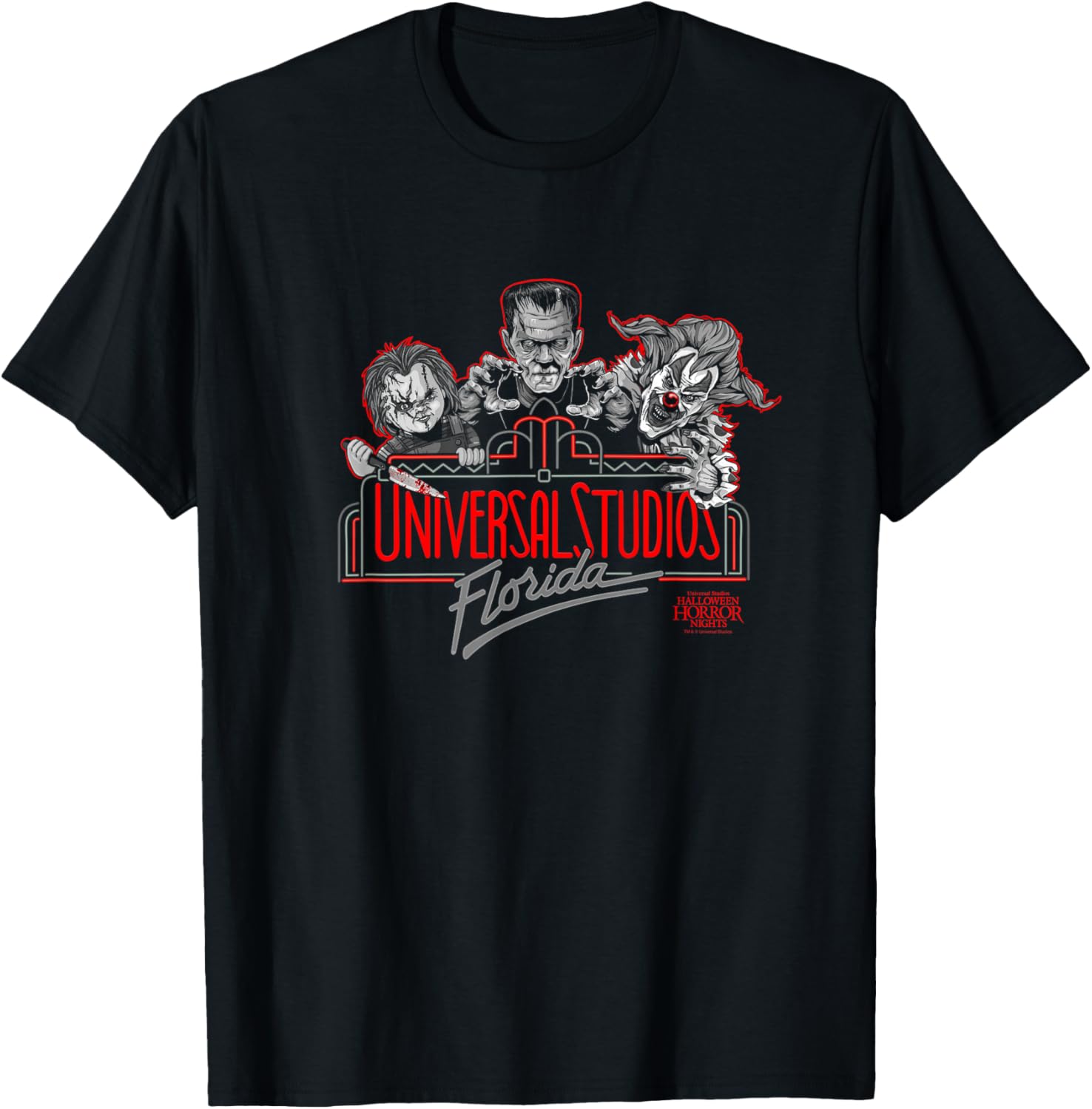 Halloween Horror Nights Florida Marquee T-Shirt - T-Shirt | Black