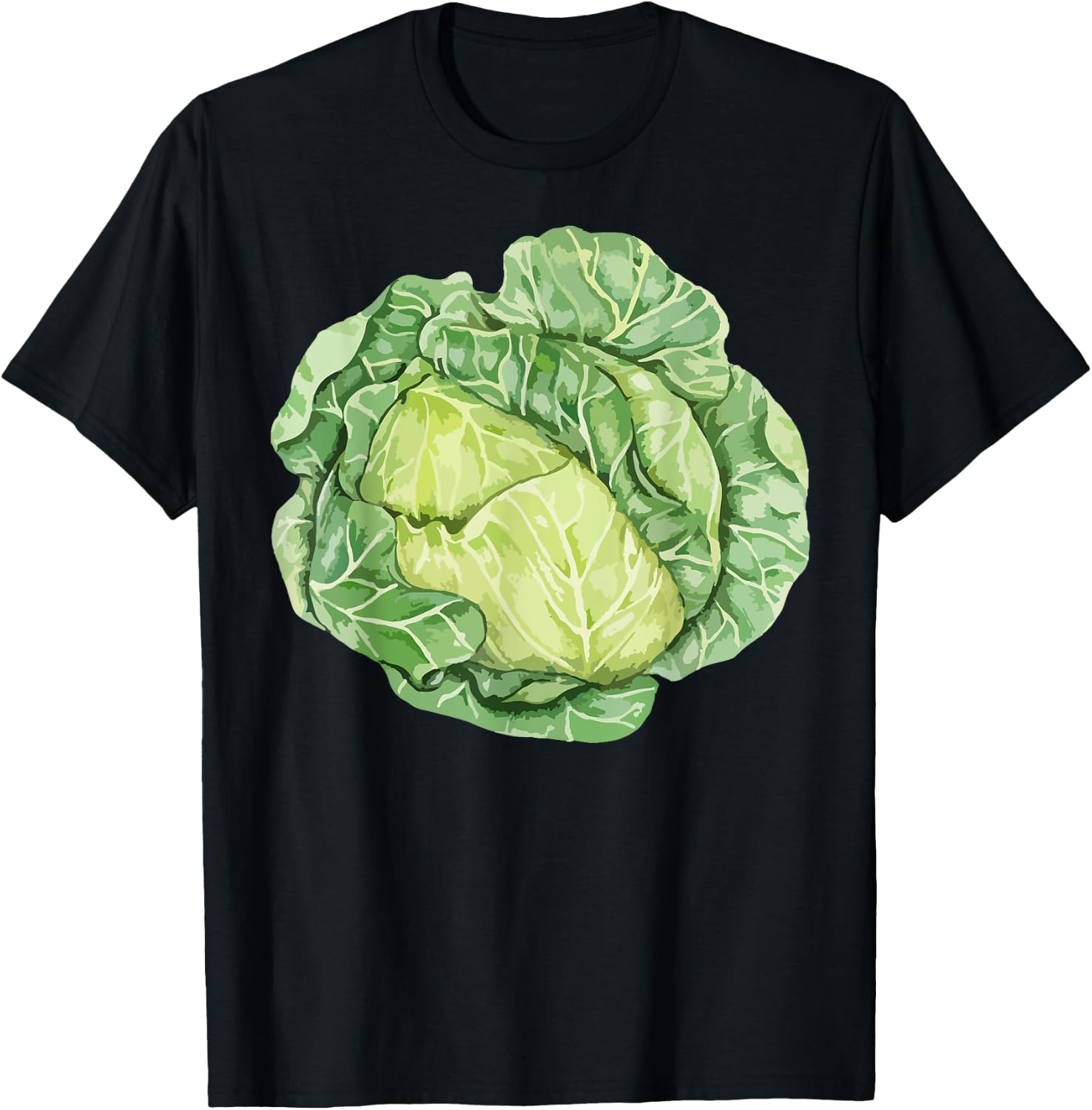 Cabbage Halloween Group Costume Salad Vegan Vegetarians T-Shirt - T-Shirt | Black