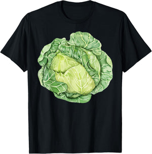 Cabbage Halloween Group Costume Salad Vegan Vegetarians T-Shirt - T-Shirt | Black