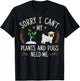 Plants And Pug Lover Gardener Gift Gardening T-Shirt - T-Shirt | Black