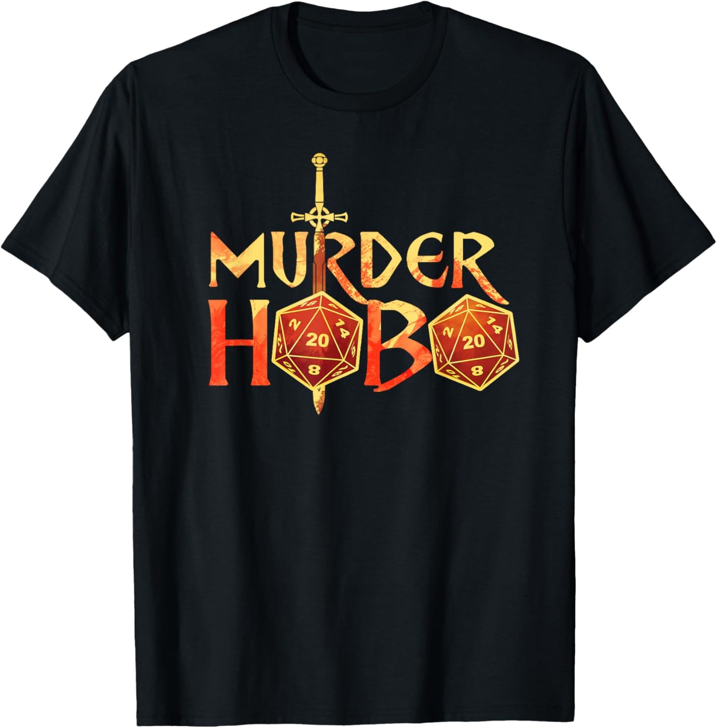 Murder Hobo Murderhobo Fantasy RPG TRPG Gamer Meme T-Shirt - T-Shirt | Black