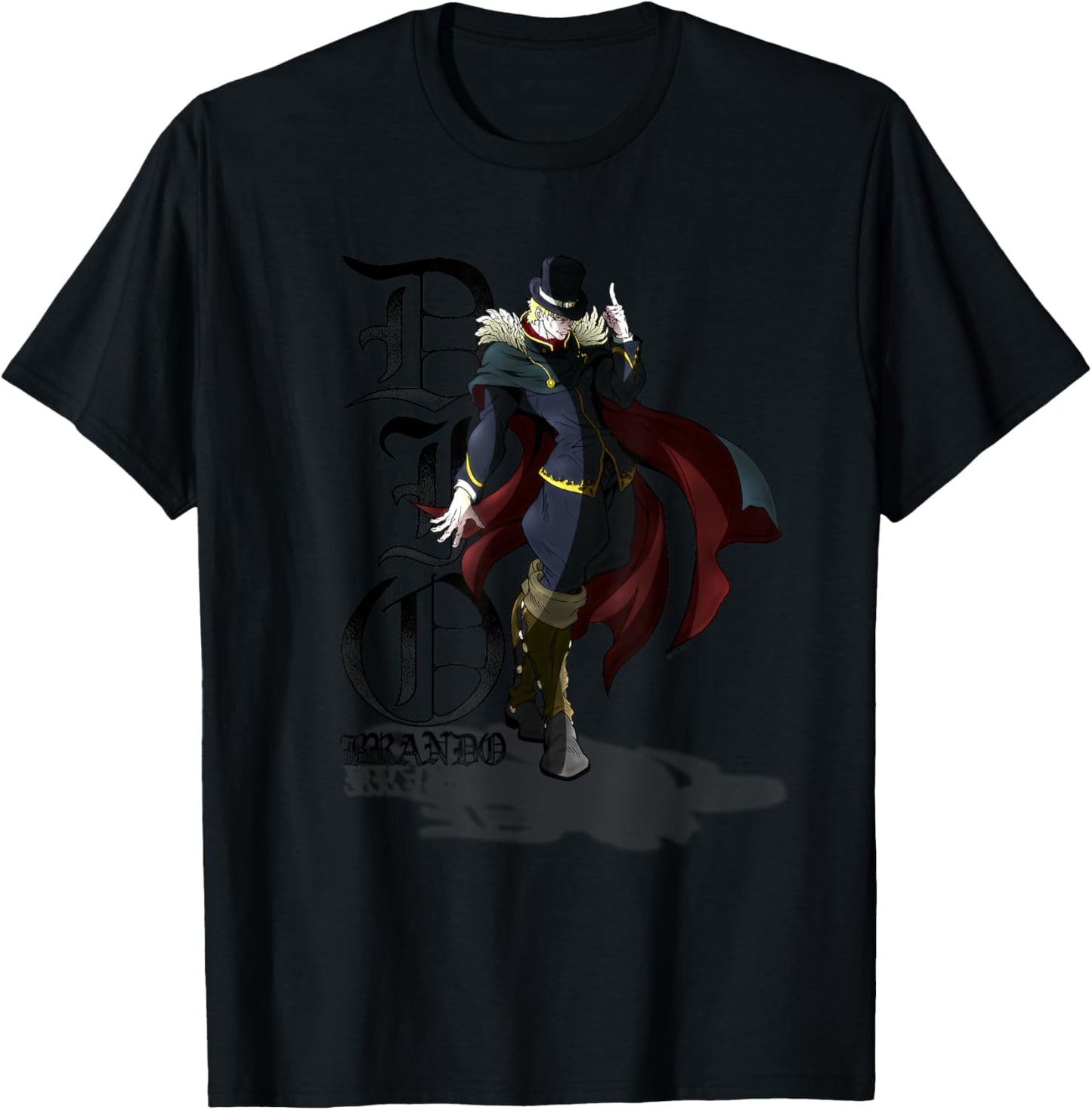 JoJo's Bizarre Adventure Phantom Blood Dio Brando Vampire T-Shirt - T-Shirt | Black