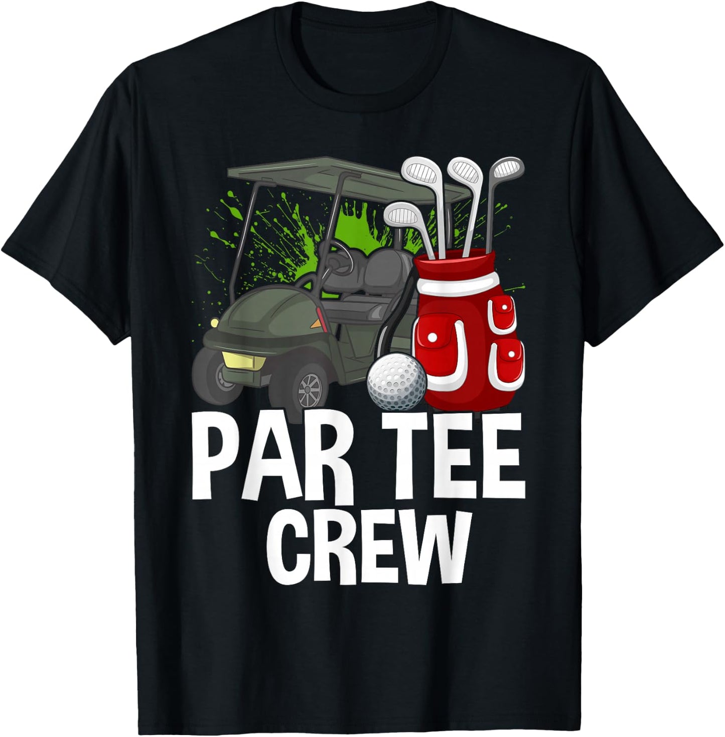 Funny Golf Women Men, Fun Golfing Par Crew T-Shirt - T-Shirt | Black
