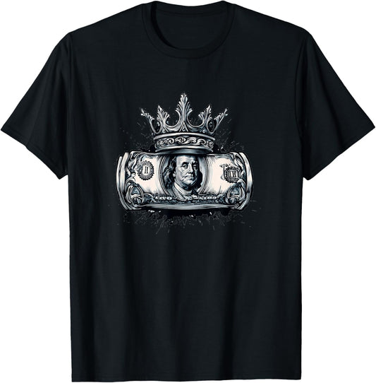 Kingdom Money Costume for Money Lovers and Dollars T-Shirt - T-Shirt | Black
