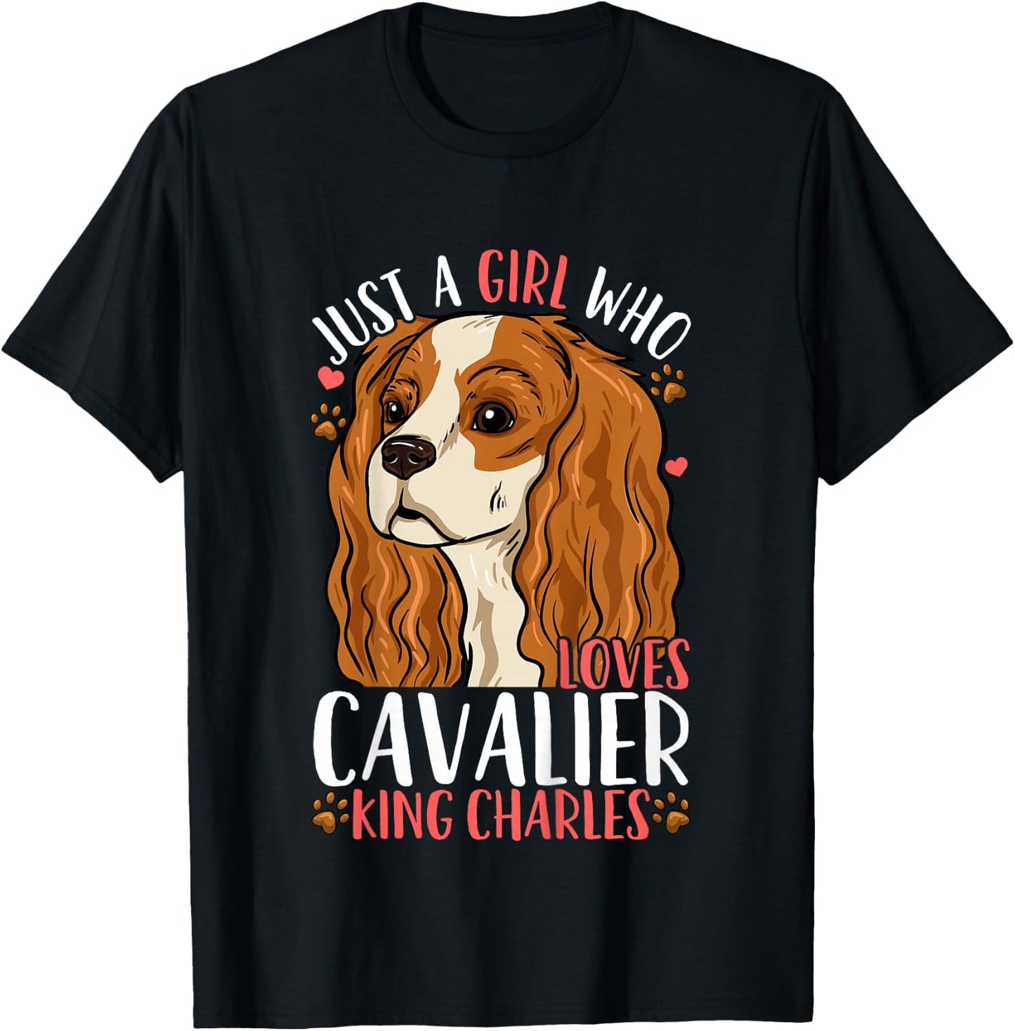 Kids Cavalier King Charles Gift T-Shirt - T-Shirt | Black