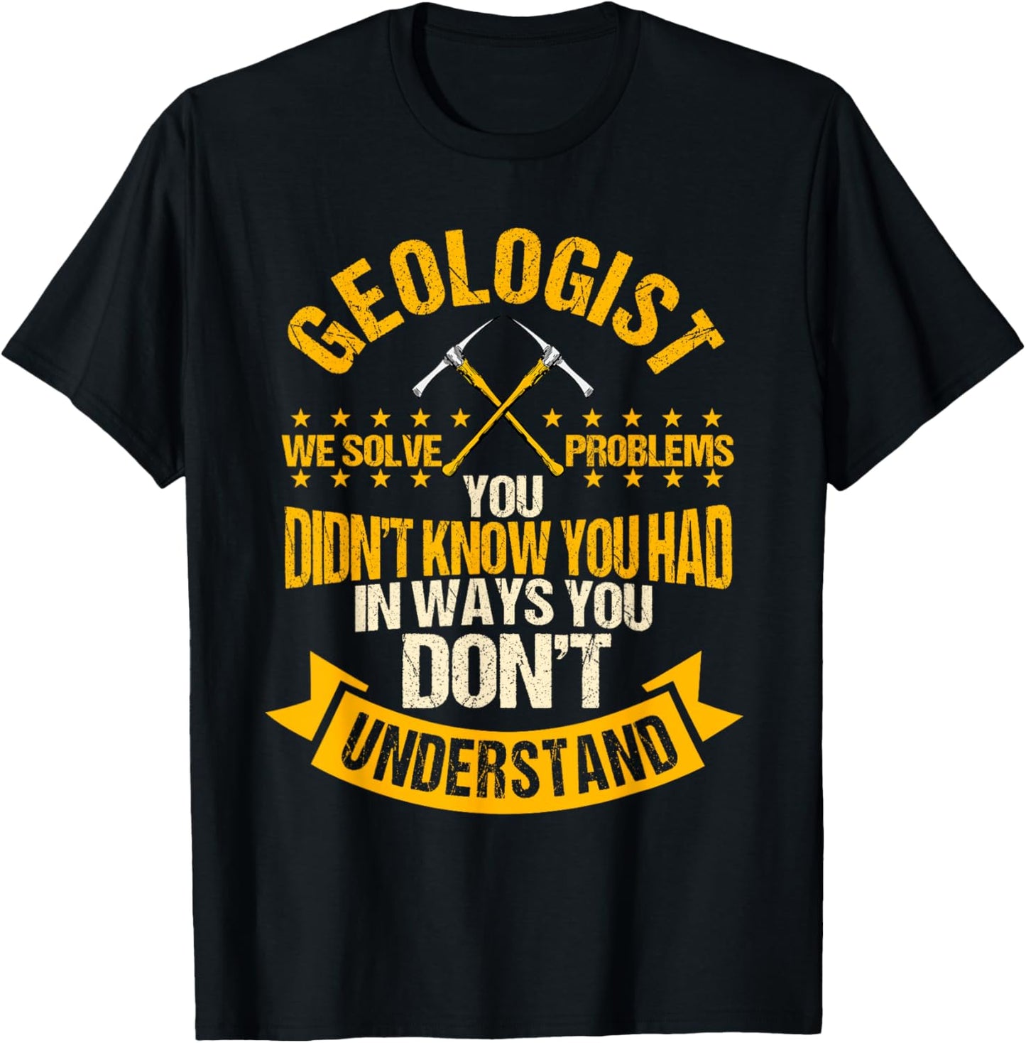 Geologist Earth Scientist Mineral Rock Collector T-Shirt - T-Shirt | Black