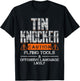 Sheet Metal Worker Shirts Funny Tin Knocker Gift T-Shirt - T-Shirt | Black