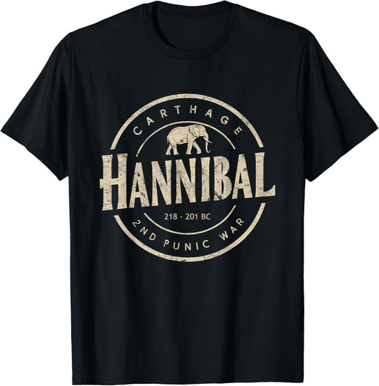 Hannibal Barca Carthage Punic Wars T-Shirt - T-Shirt | Black