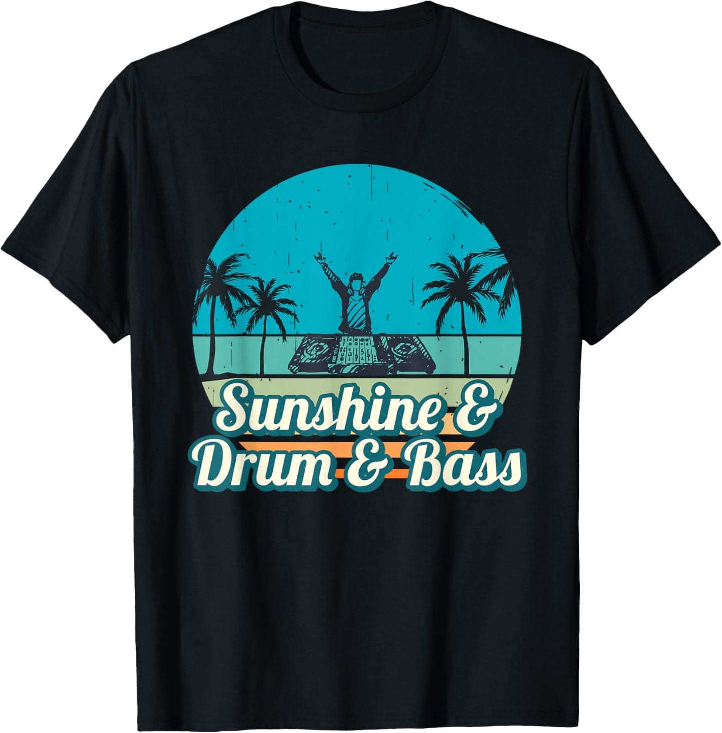 Summer Festival DnB Shirt | Sunshine & Drum & Bass Shirt Women T-Shirt - T-Shirt | Black