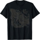 Fairycore Cute Moth Aesthetic Floral Graphic for Girls Women T-Shirt - T-Shirt | Black