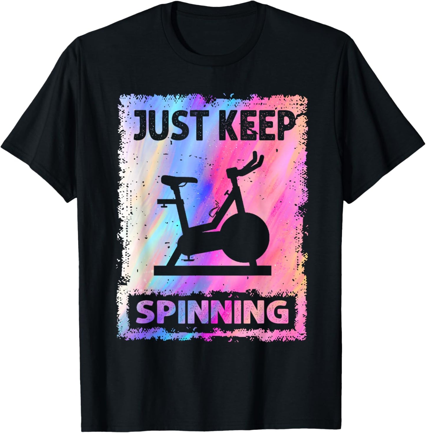 Just Keep Spinning T-Shirt - T-Shirt | Black