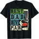 Best Dad By Par - Funny Disc Golf Player Flying Disc Golfer T-Shirt - T-Shirt | Black