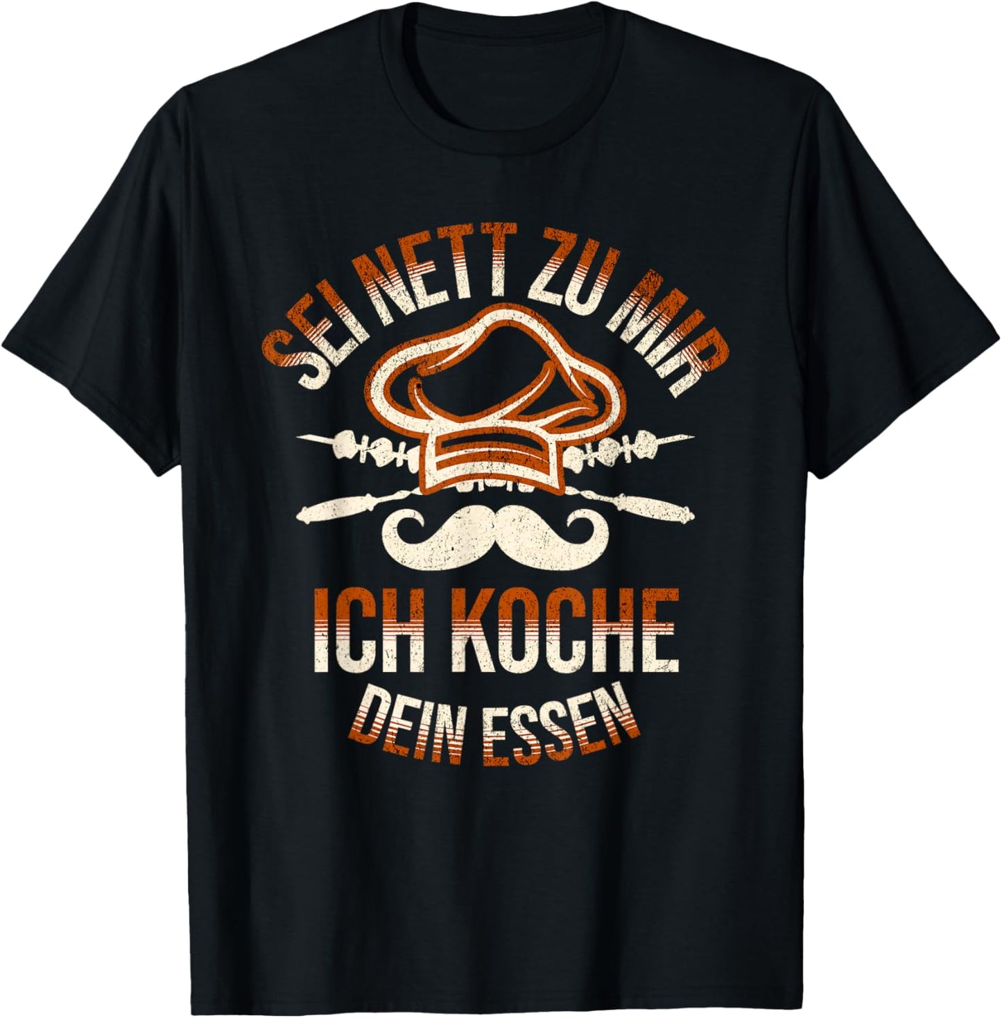 Sei Nett Zu Mir Ich Koche Dein Essen Koch Hobbykoch Chefkoch T-Shirt - T-Shirt | Black