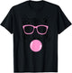 Women's Fun Pink Tiger with Glasses, Tigers for Kids T-Shirt - T-Shirt | Black
