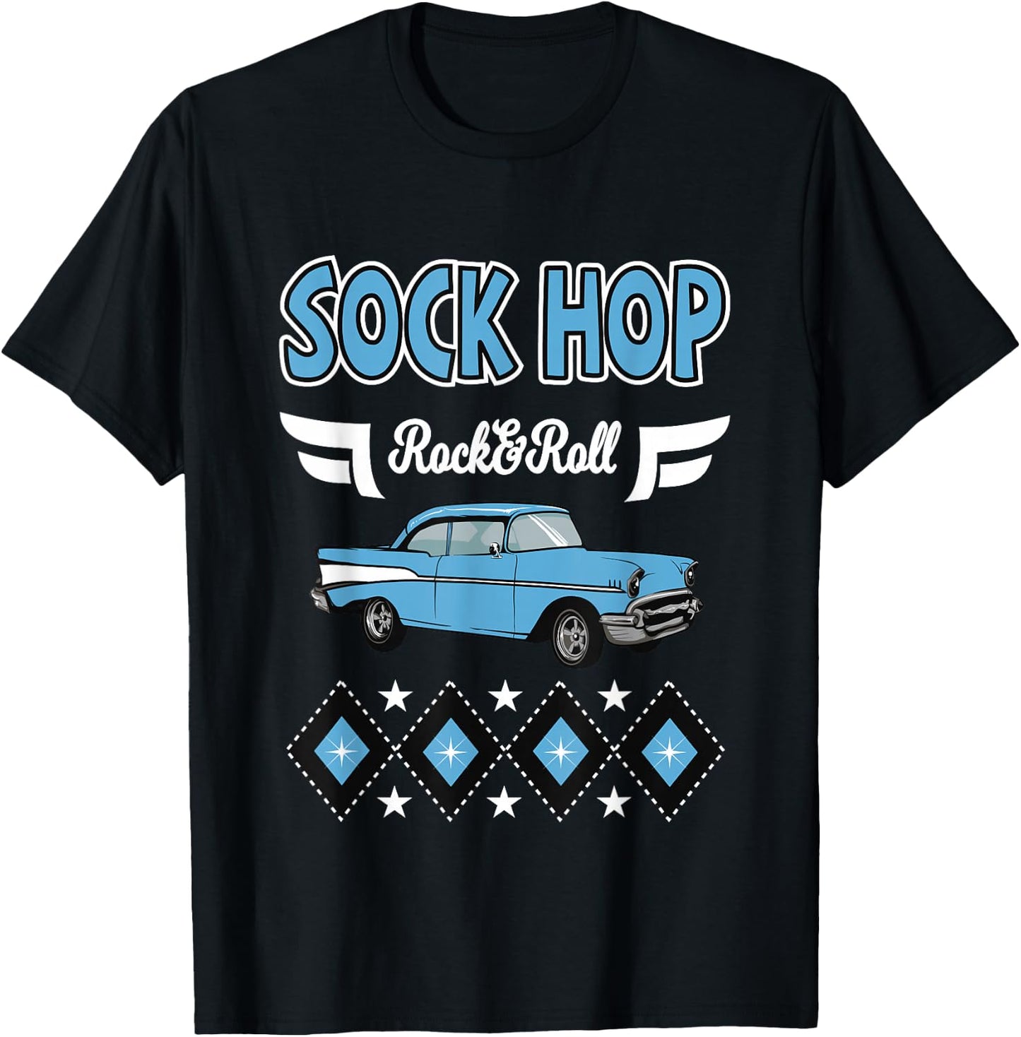 1950s Sock Hop Clothes Vintage 50s Party Rockabilly Doo Wop T-Shirt - T-Shirt | Black