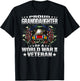Proud Granddaughter Of A World War 2 Veteran Vet's Family T-Shirt - T-Shirt | Black
