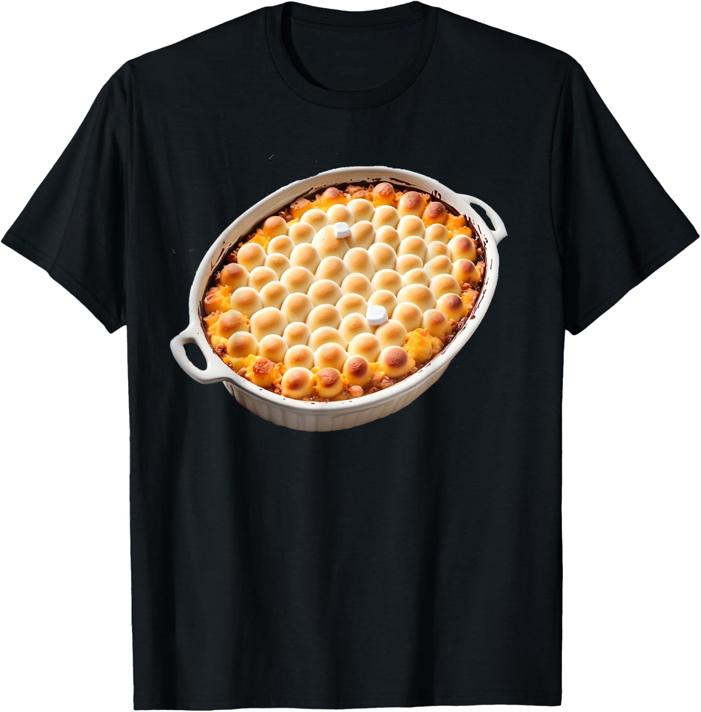 Sweet Potato Casserole with Marshmallows T-Shirt - T-Shirt | Black