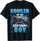 Cousin of the Birthday Boy Matching Video Game Birthday Gift T-Shirt - T-Shirt | Black