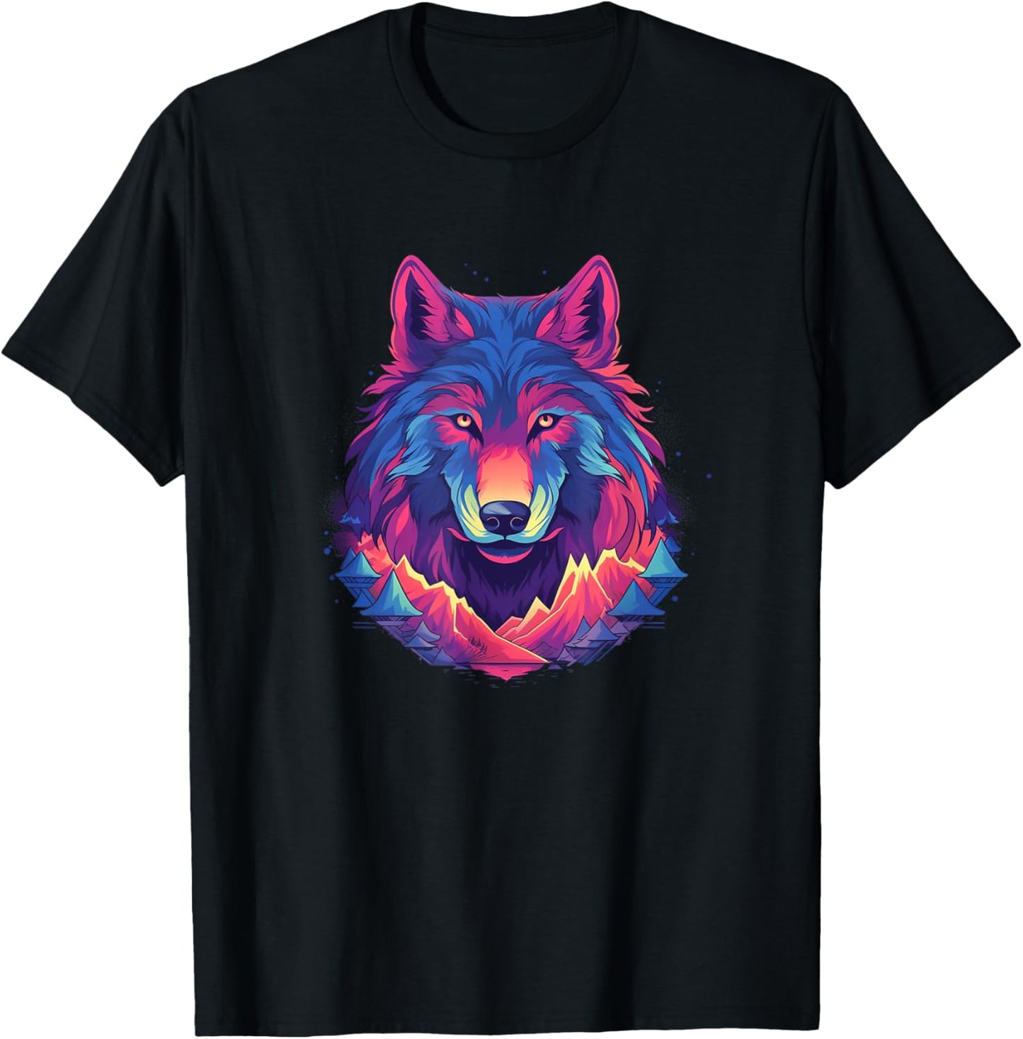 Wolf And Wolves Men Women Kids T-Shirt - T-Shirt | Black