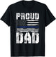 Proud Dad Police T-Shirt - T-Shirt | Black