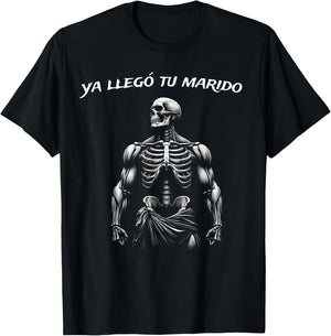 Calacas Chidas Gym | Mexican Sayings Funny Sarcasm Slang T-Shirt - T-Shirt | Black