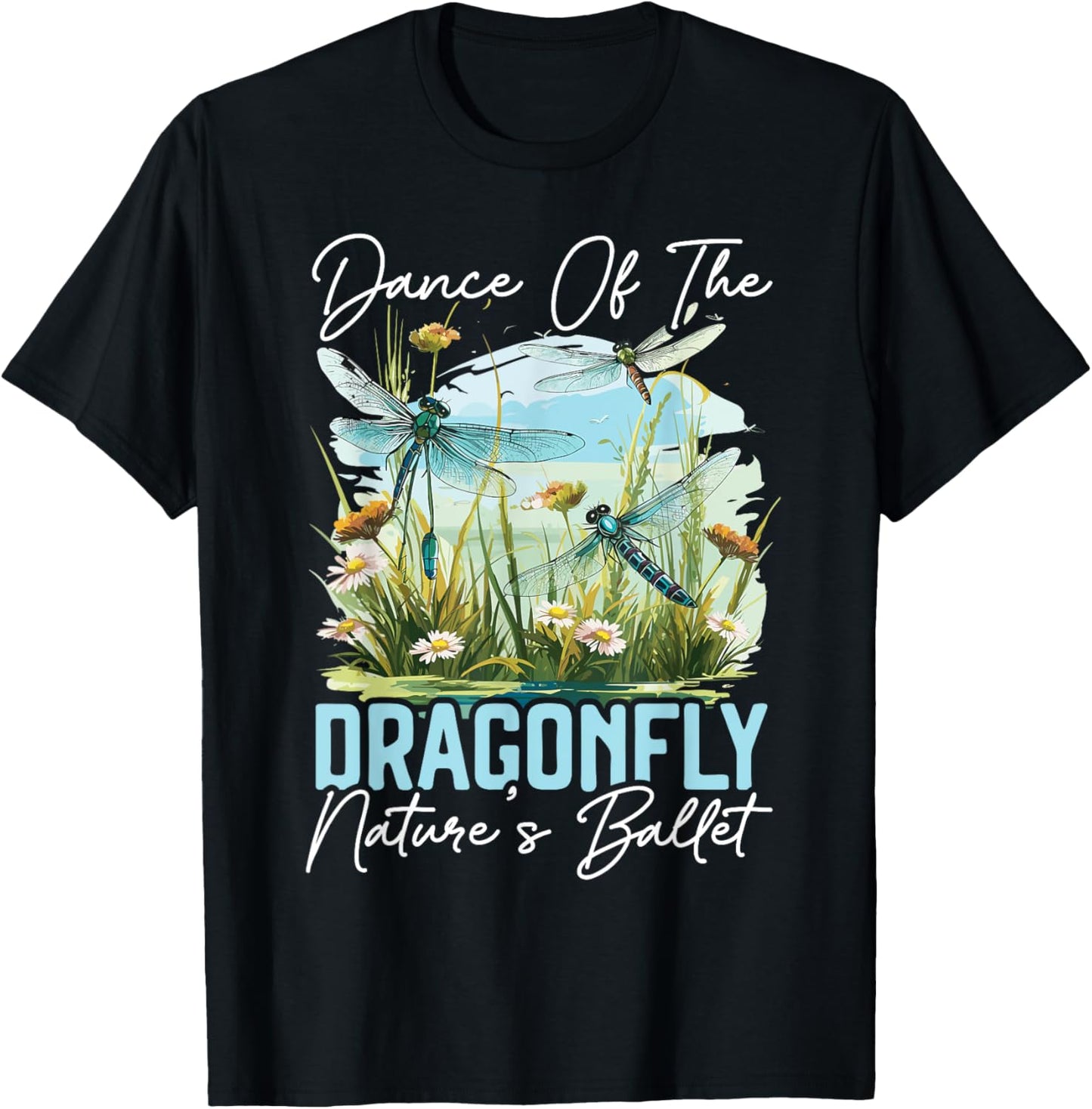 Dragonfly Flying Insect Lover Entomology Dragonflies T-Shirt - T-Shirt | Black
