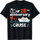 Our 28th Wedding Anniversary Cruise 28 Years Anniversary T-Shirt - T-Shirt | Black