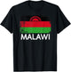Malawian Flag | Vintage Made In Malawi Gift T-Shirt - T-Shirt | Black