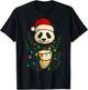 Christmas Panda T-Shirt - T-Shirt | Black