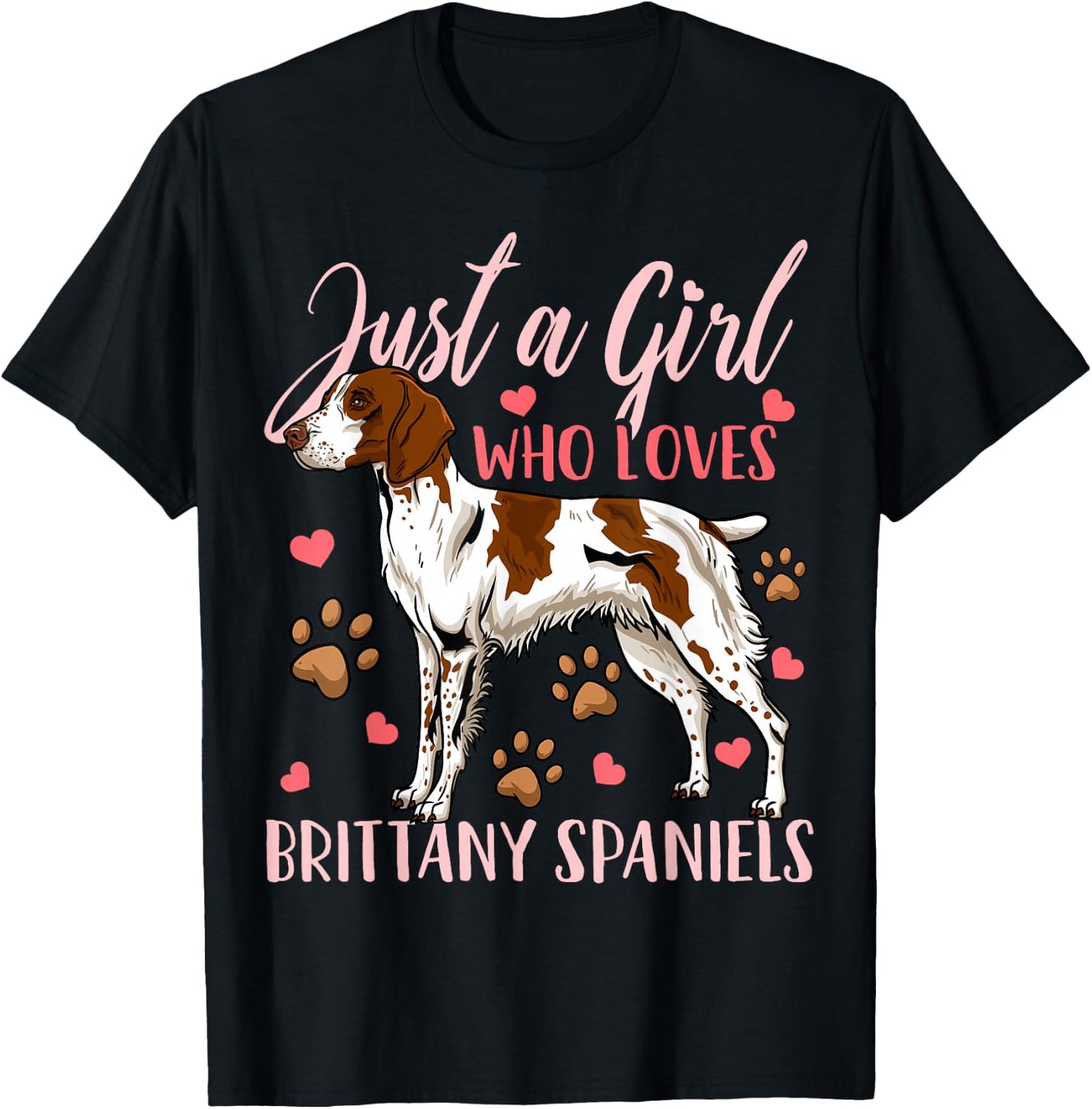 Brittany Spaniel T-Shirt - T-Shirt | Black
