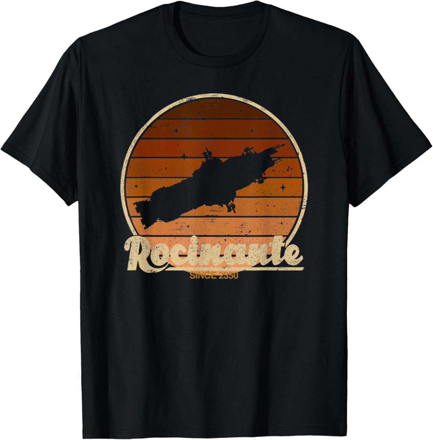 Vintage Retro The Rocinante Orange The Expanse T-Shirt - T-Shirt | Black