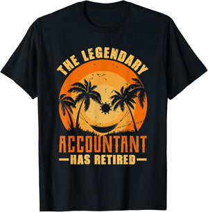 The Accountant Has Retired Retiring Funny Retirement T-Shirt - T-Shirt | Black