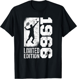 Tennisplayer Vintage born 1966 Birthday Tennis-Balls Tennis T-Shirt - T-Shirt | Black