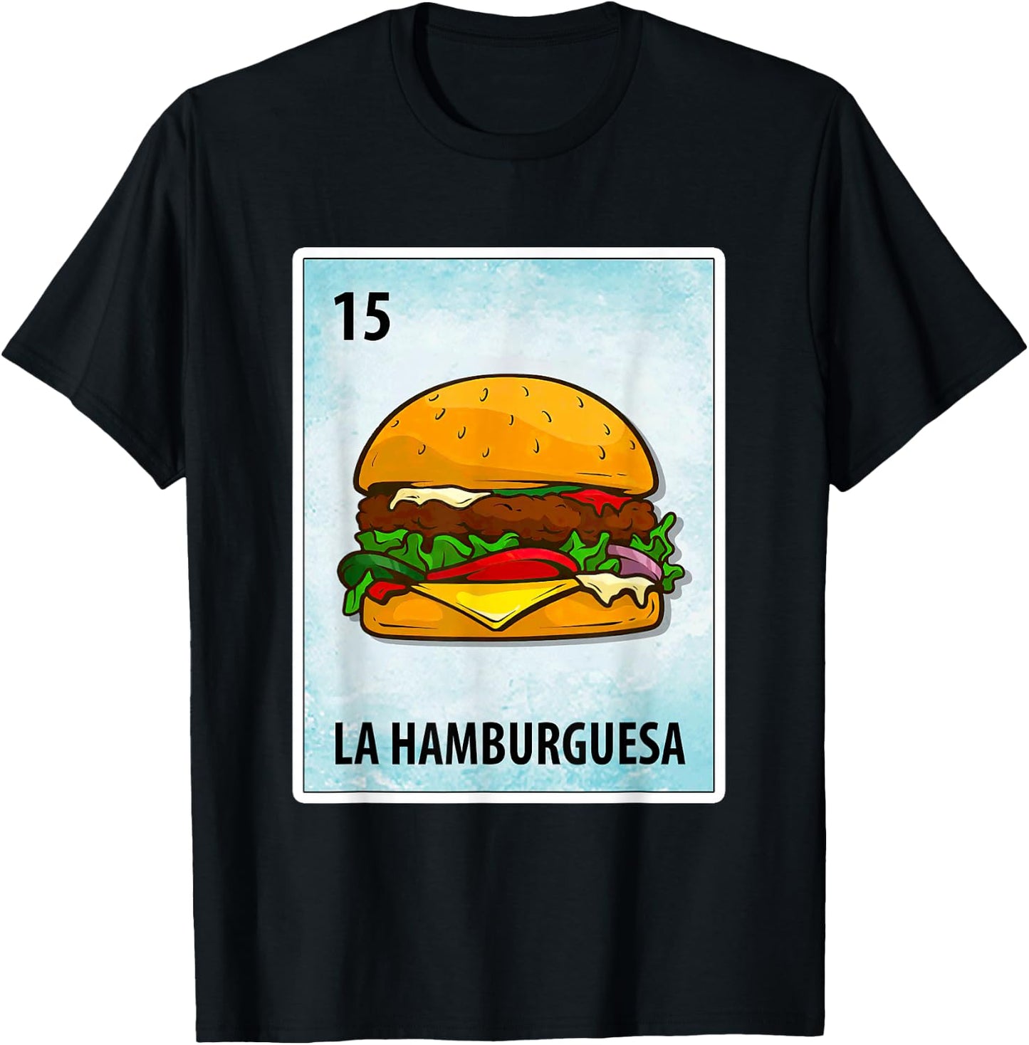 La Hamburguesa Mexican Hamburger Cards T-Shirt - T-Shirt | Black