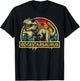 Rockstarsaurus TRex Dinosaur Rockstar Saurus Family Matching T-Shirt - T-Shirt | Black