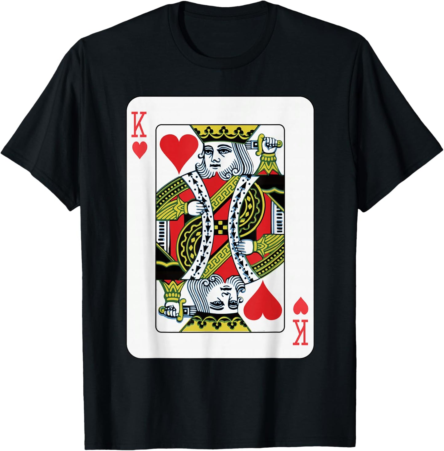 Herzkönig Playing Cards T-Shirt - T-Shirt | Black