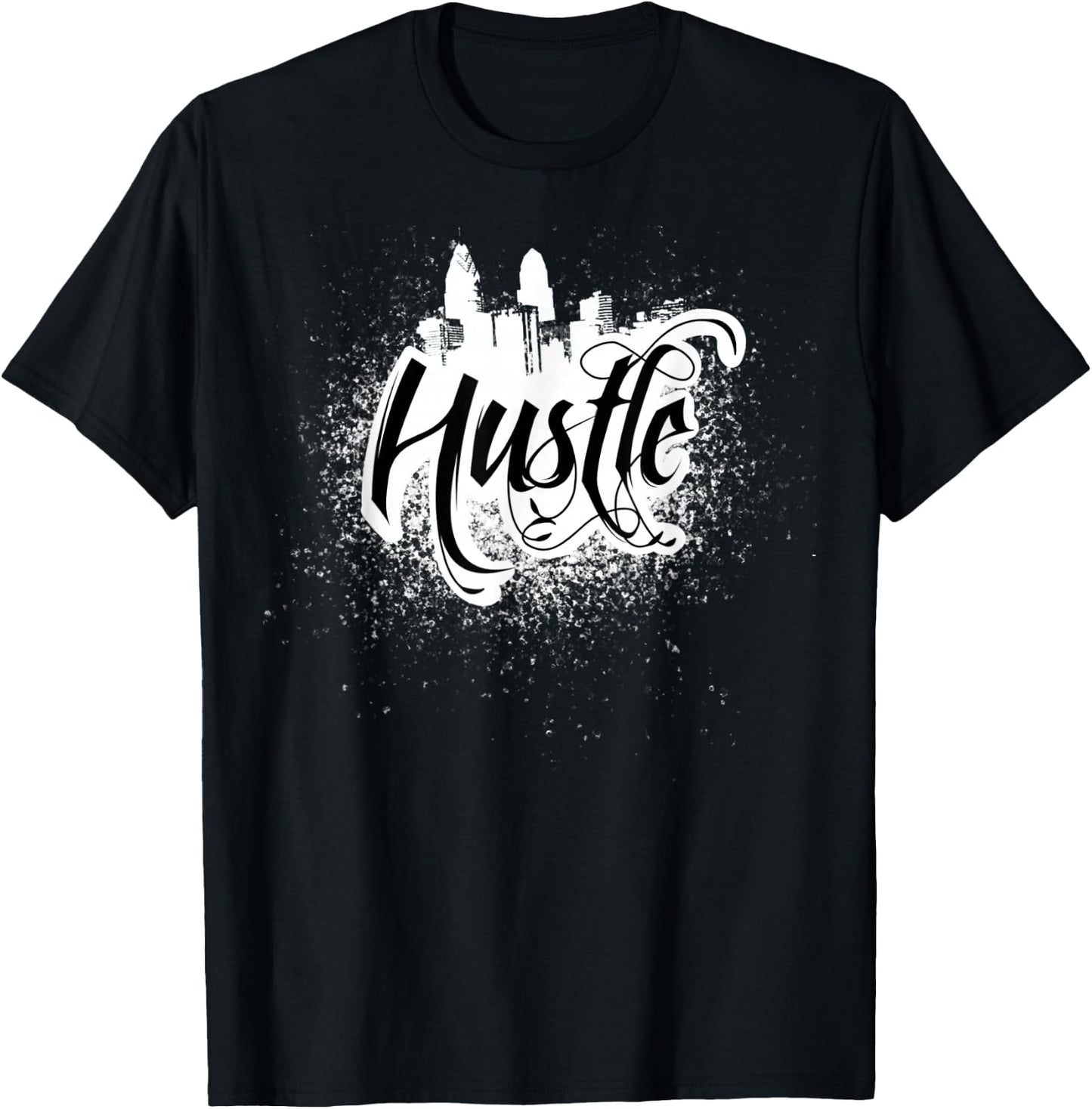 Hustle Shirt Tattoo Art Grunge T-Shirt - T-Shirt | Black