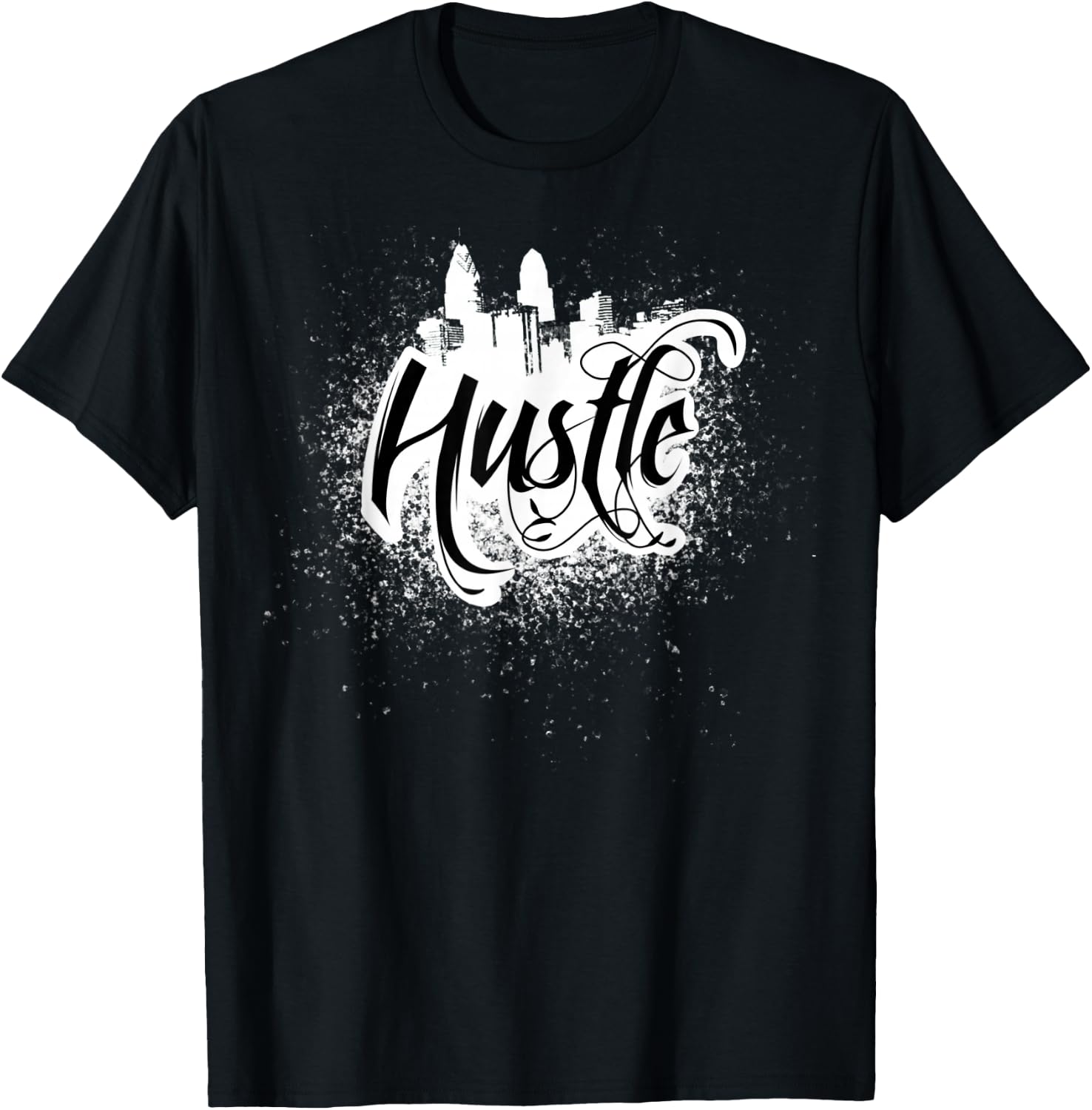 Hustle Shirt Tattoo Art Grunge T-Shirt - T-Shirt | Black