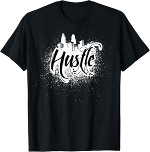 Hustle Shirt Tattoo Art Grunge T-Shirt - T-Shirt | Black